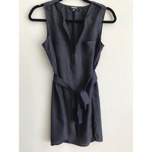 J. Crew XS Navy Silk Tunic Blouse